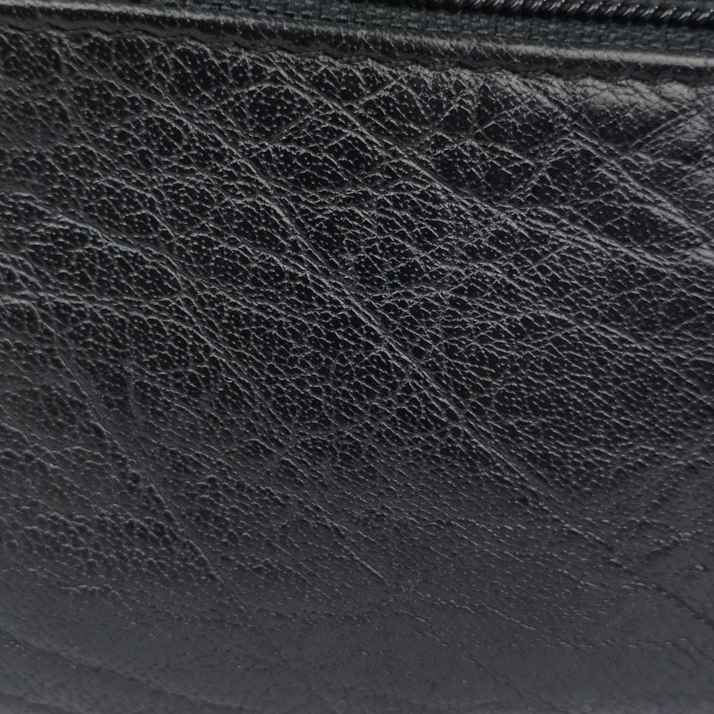 Carlos Falchi Black Leather Coin Pouch. - Picture 5 of 8